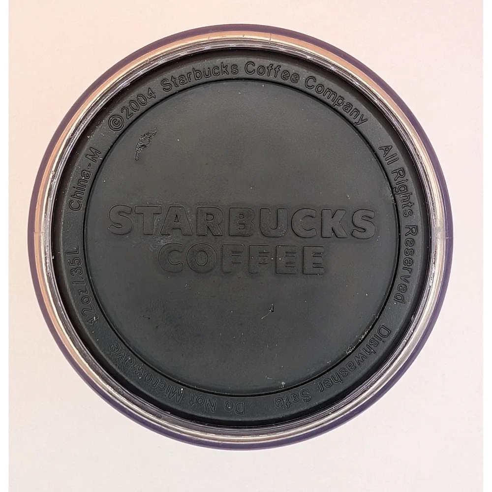 Vintage Starbucks 2004 Espresso Foil Siren Mermaid 12 oz Coffee Travel Tumbler